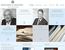 Tablet Screenshot of kozianka-law.de